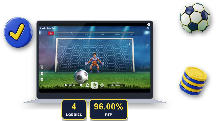 Penalty Shoot-Out en pantalla con las cifras clave de esta sección