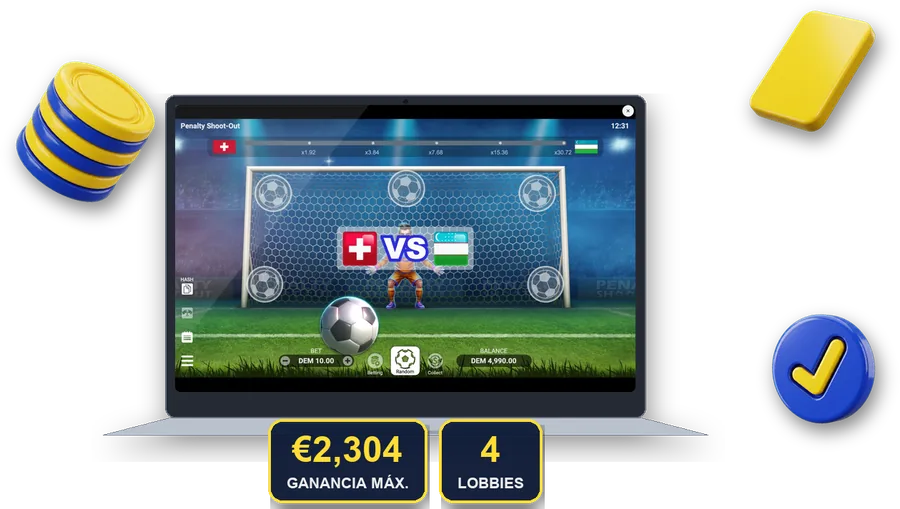 Penalty Shoot-Out en pantalla con las cifras clave de esta sección