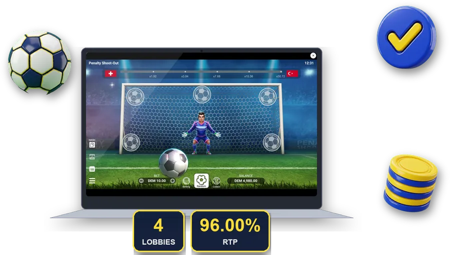 Penalty Shoot-Out en pantalla con las cifras clave de esta sección