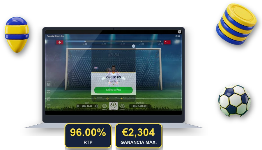 Penalty Shoot-Out en pantalla con las cifras clave de esta sección