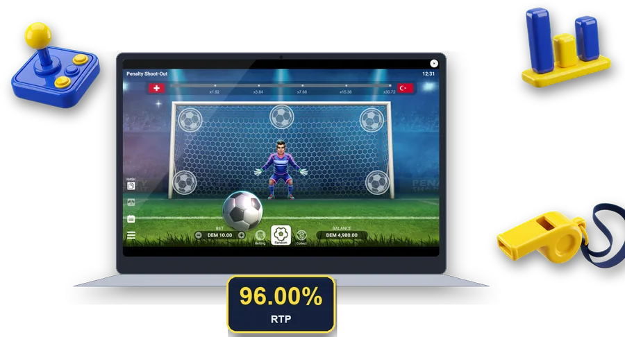 Penalty Shoot-Out en pantalla con las cifras clave de esta sección