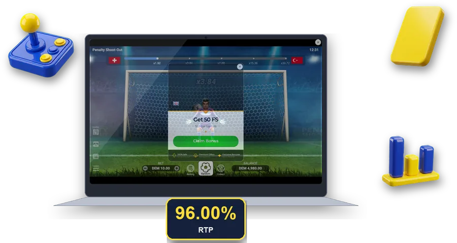 Penalty Shoot-Out en pantalla con las cifras clave de esta sección