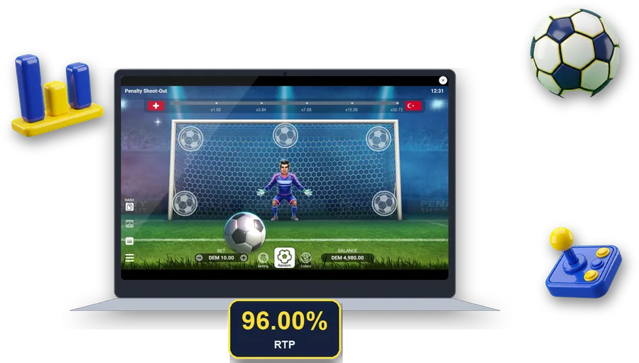 Penalty Shoot-Out en pantalla con las cifras clave de esta sección