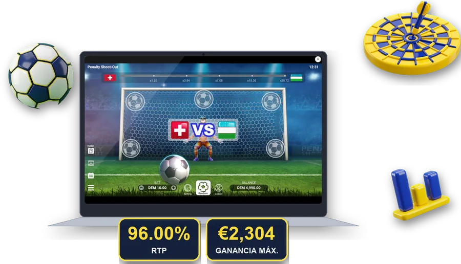 Penalty Shoot-Out en pantalla con las cifras clave de esta sección