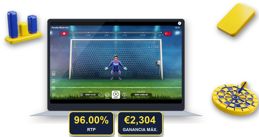 Penalty Shoot-Out en pantalla con las cifras clave de esta sección