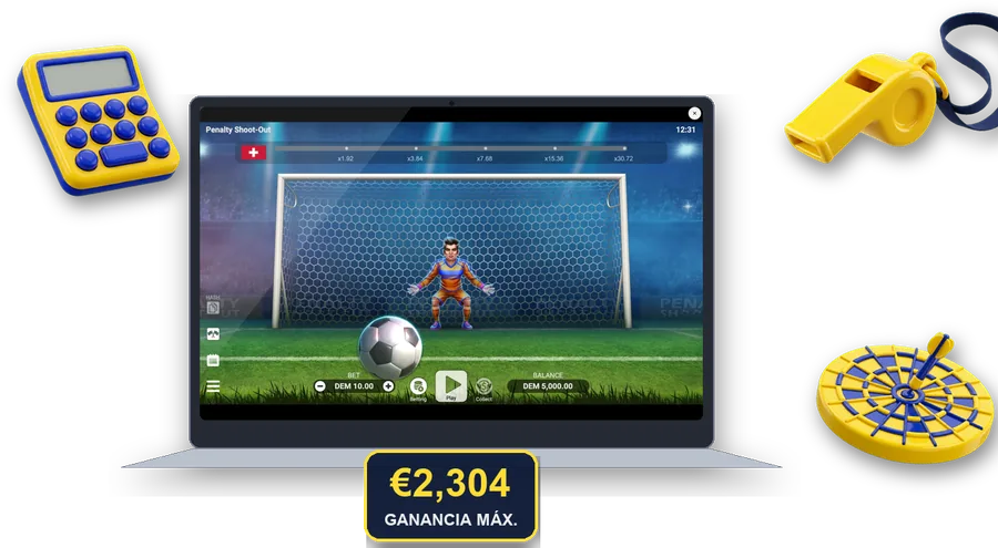 Penalty Shoot-Out en pantalla con las cifras clave de esta sección