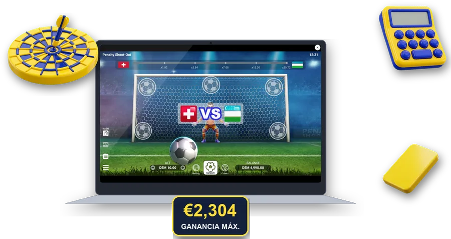 Penalty Shoot-Out en pantalla con las cifras clave de esta sección
