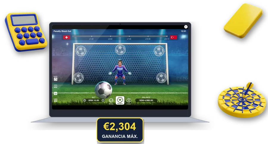 Penalty Shoot-Out en pantalla con las cifras clave de esta sección