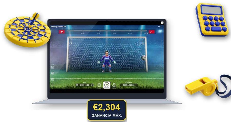 Penalty Shoot-Out en pantalla con las cifras clave de esta sección