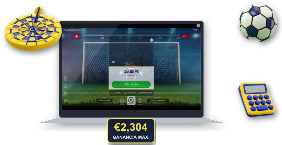 Penalty Shoot-Out en pantalla con las cifras clave de esta sección